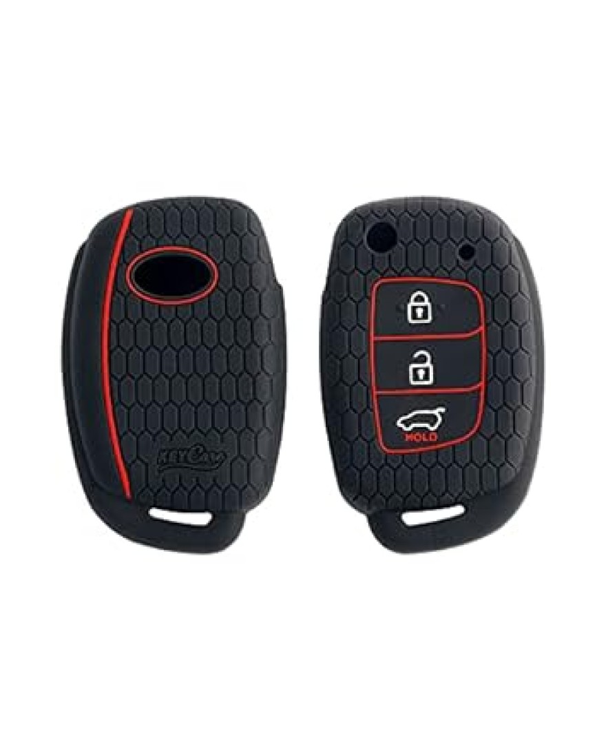 Keycare Silicon key cover fit for  Creta, I20 2020, I20 Elite, I20 Active, Grand I10, Aura, Xcent 19 Onwards, Venue flip key | KC 10